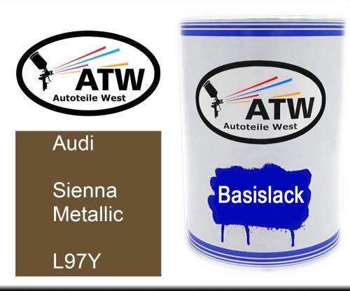 Audi, Sienna Metallic, L97Y: 500ml Lackdose, von ATW Autoteile West.